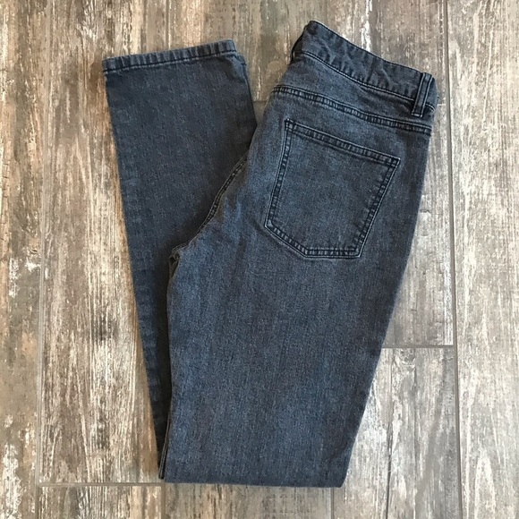 Anthropologie Tapemeasure charcoal grey straight leg stretch jeans size 10 - Picture 2 of 8